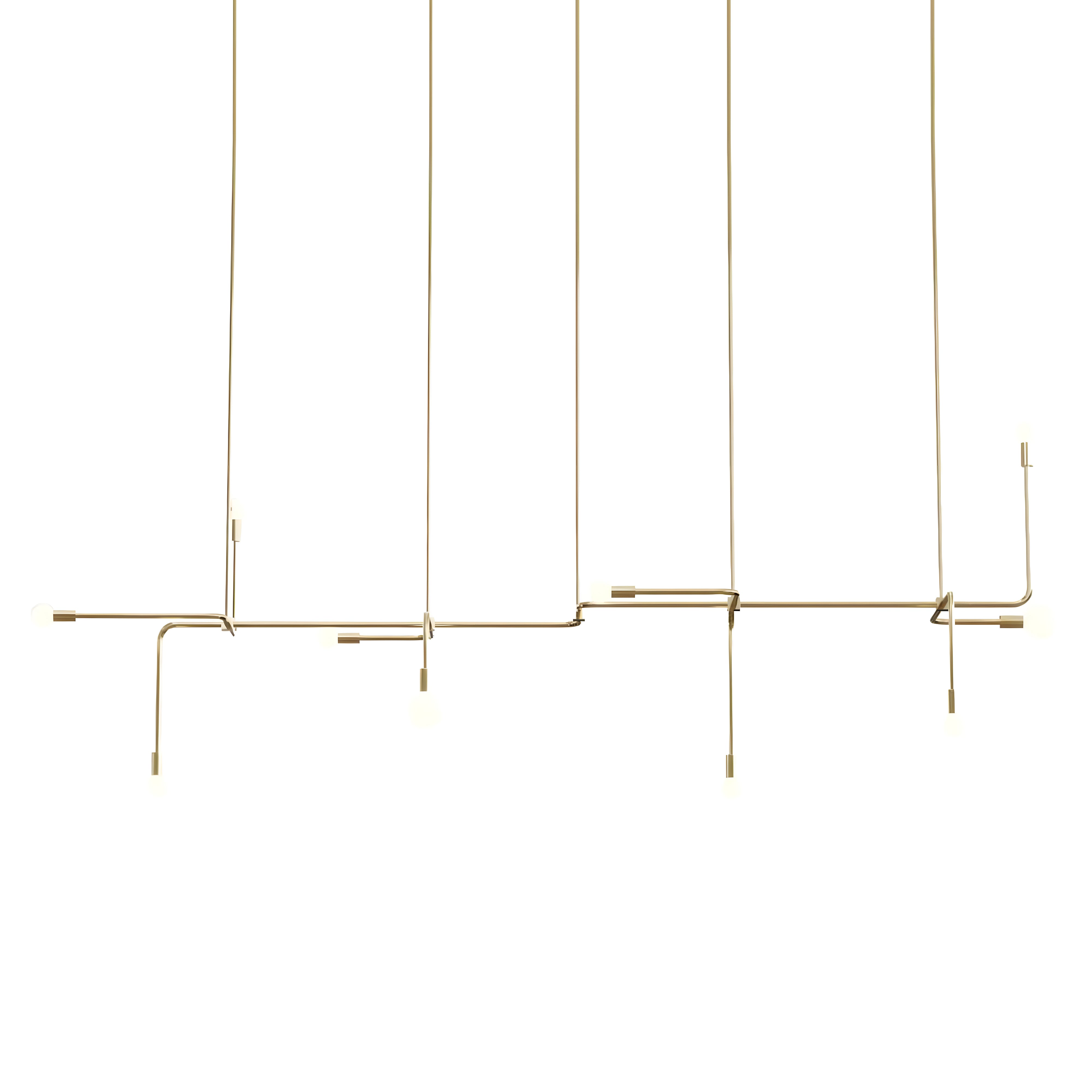 Beaubien 06 Suspension Lamp: Brass