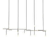 Beaubien 07 Suspension Lamp: Black + Brass