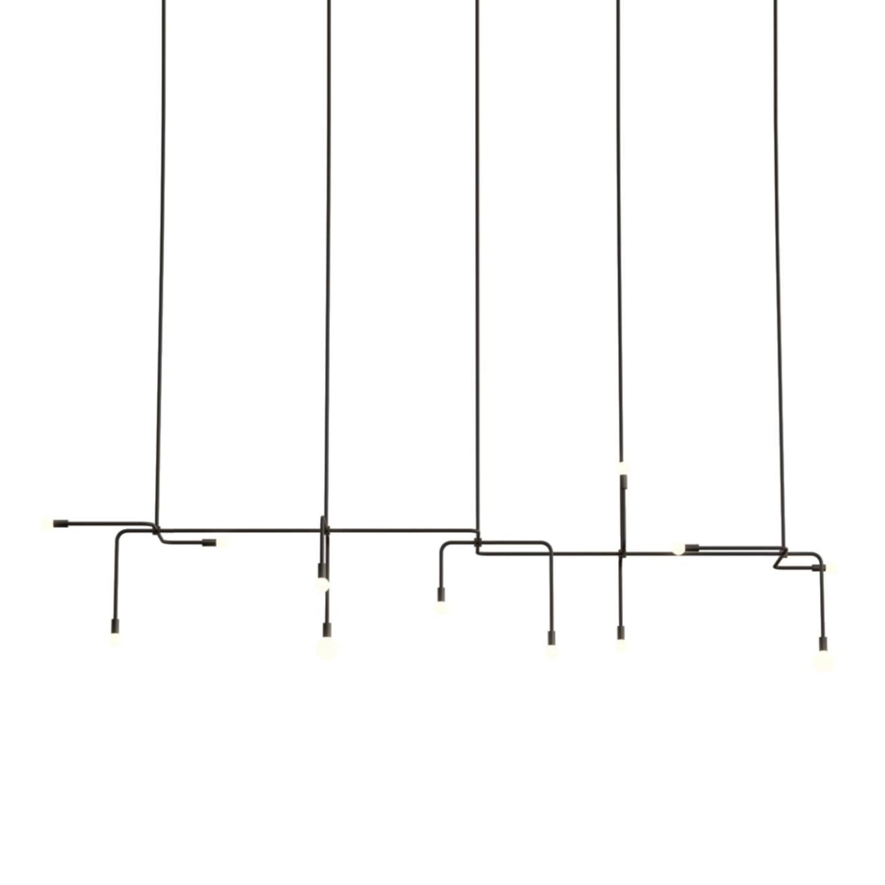 Beaubien 07 Suspension Lamp: Black + Graphite