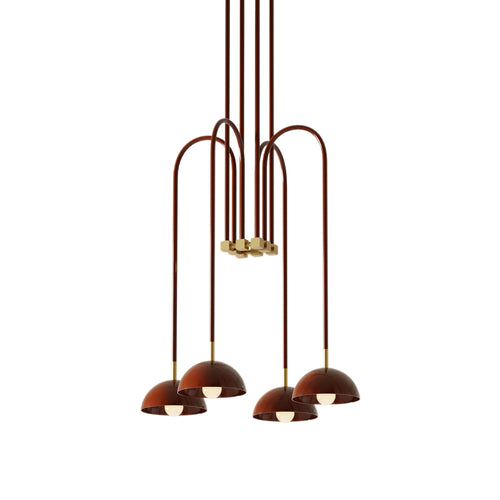 Beaubien Atelier 03 Suspension Lamp: Glossy Oxblood