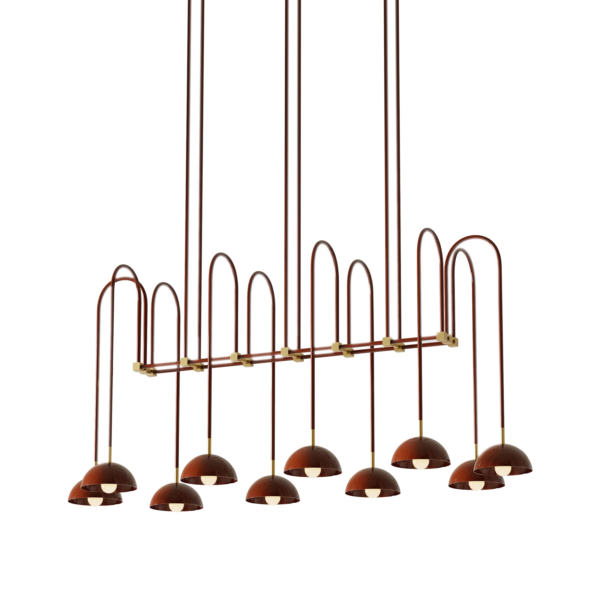 Beaubien Atelier 06 Suspension Lamp: Glossy Oxblood