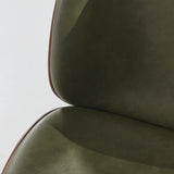 Beetle Dining Chair Conic Base: Veneer Shell + Front Upholstered