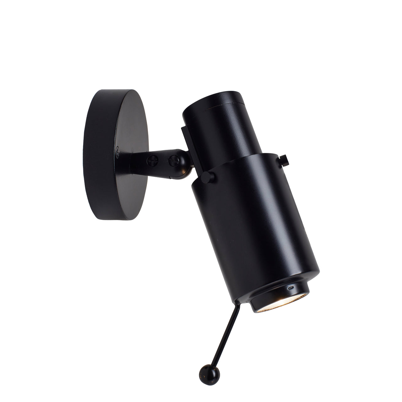 Biny Spot Wall Lamp with Stick: Black