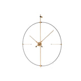 Bilbao Premium Wall Clock: Black Fiberglass + Oak