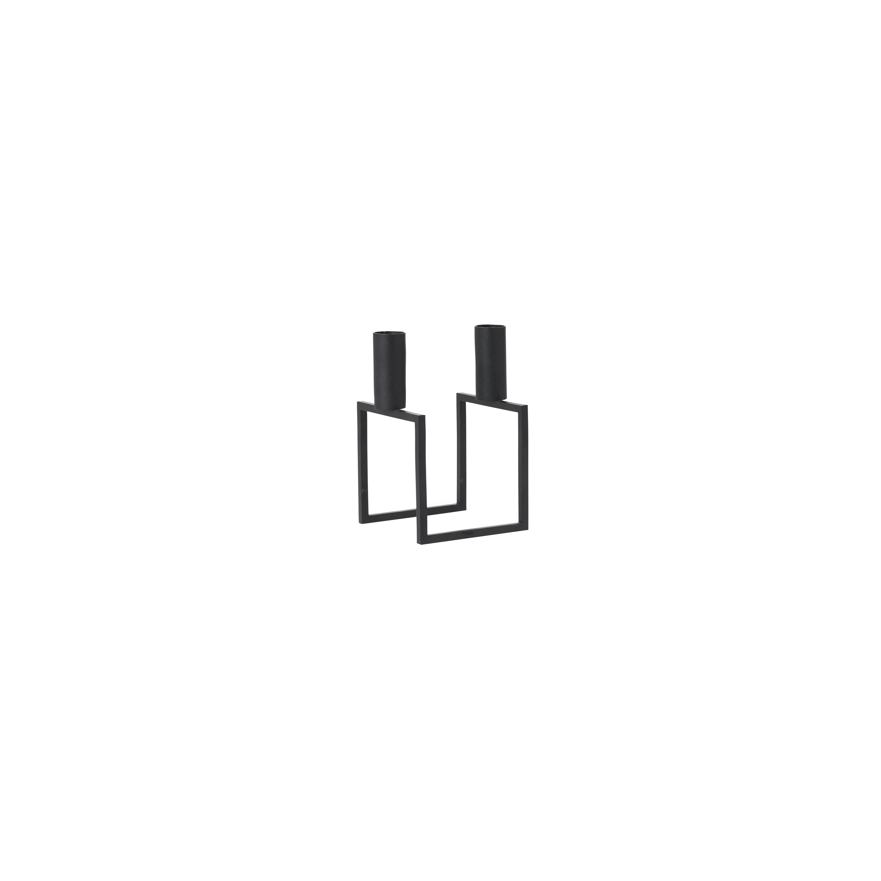 Line Candleholder: Black + Without Base