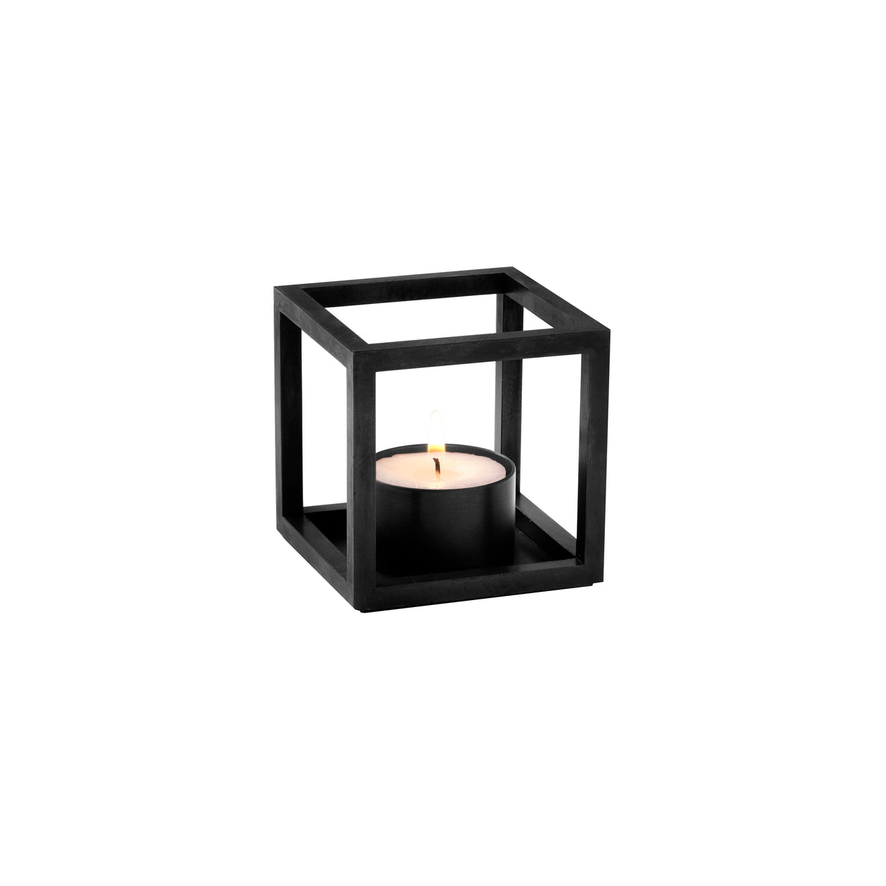 Kubus T Candleholder: Black