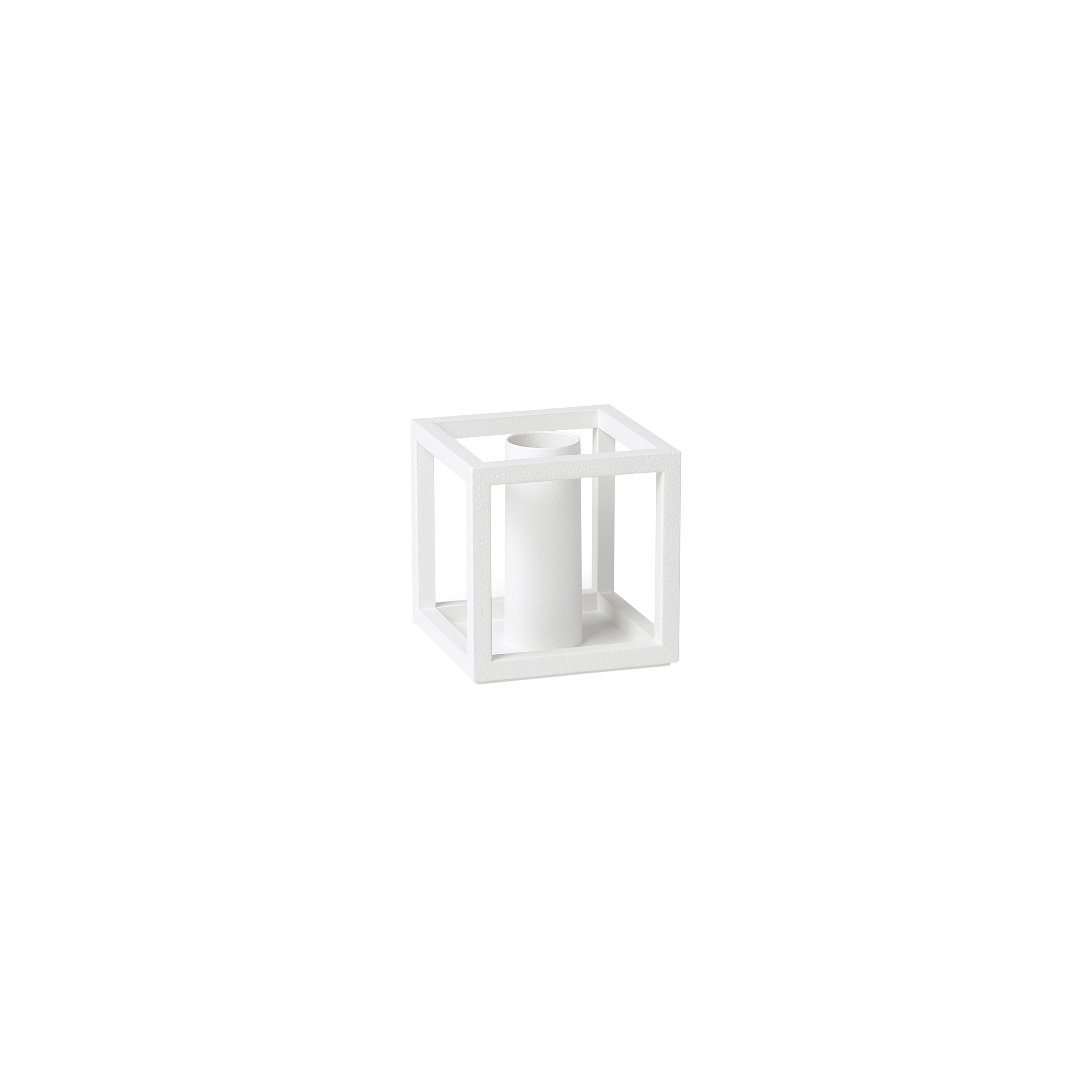 Kubus Candleholders: White + 1 + Without Base