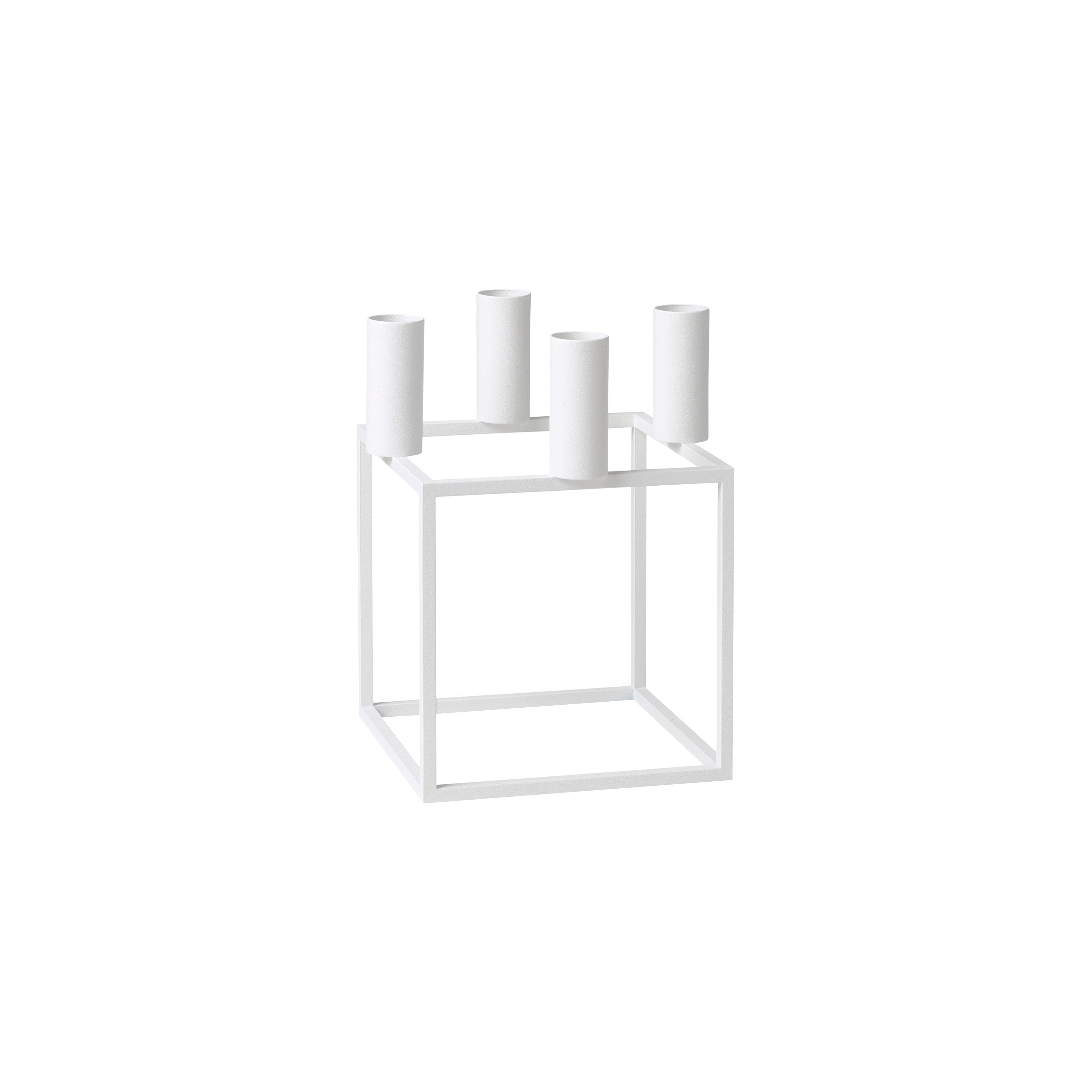 Kubus Candleholders: White + 4 + Without Base