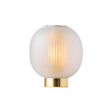 Bloom Table Light: White + Brass