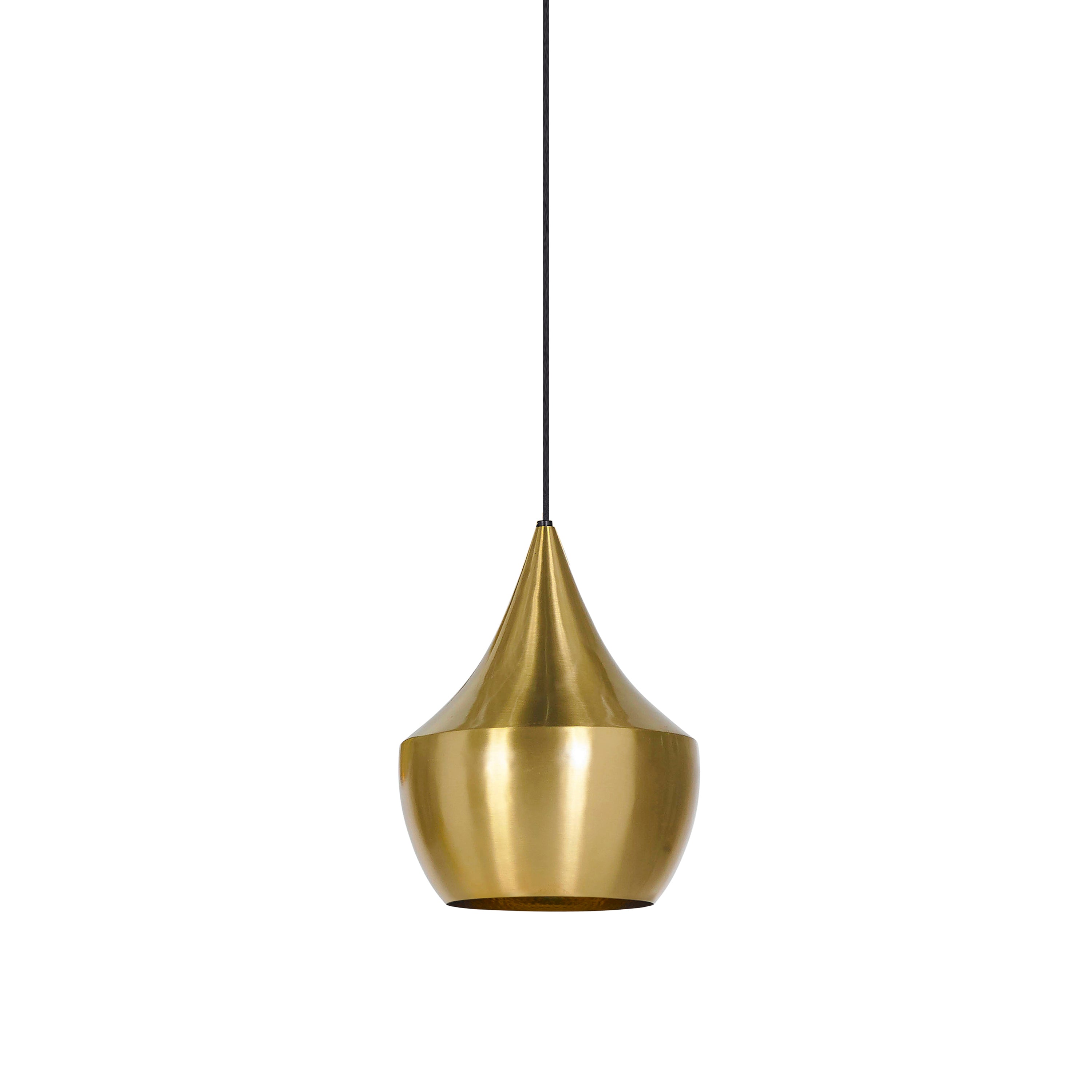 Beat Fat Pendant: Brass