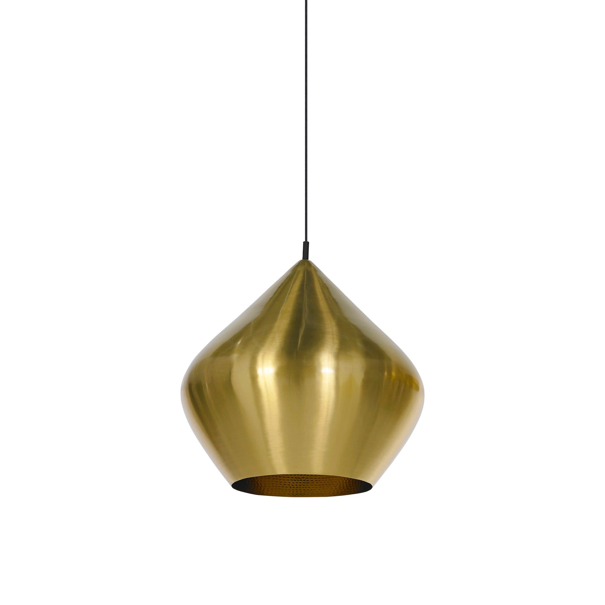 Beat Stout Pendant: Brass