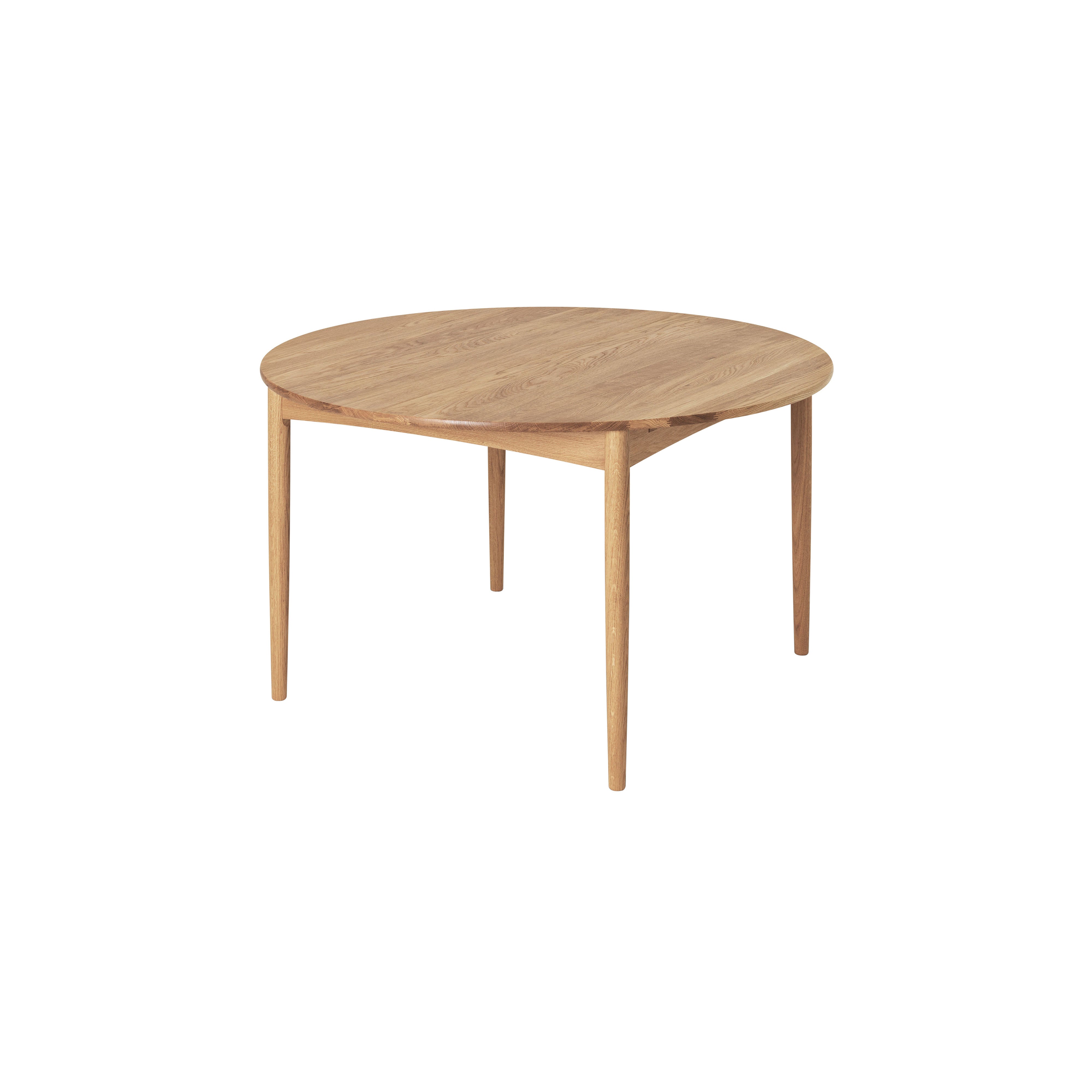 BM0121 Extendable Table: Oiled Oak + Without Leaf
