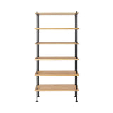 BM0253-3 Shelving System: Black + Oiled Oak
