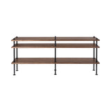 BM0253-4 Shelving System: Black + Oiled Walnut