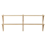 BM29 Shelf: 2 Wide + 2 Shelves + Without Desk + Oak