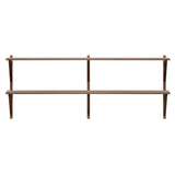 BM29 Shelf: 2 Wide + 2 Shelves + Without Desk + Walnut
