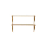 BM29 Shelf: 1 Wide + 2 Shelves + Without Desk + Oak