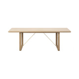 BM67 Coffee Table: Soaped Treated Oak + Brass