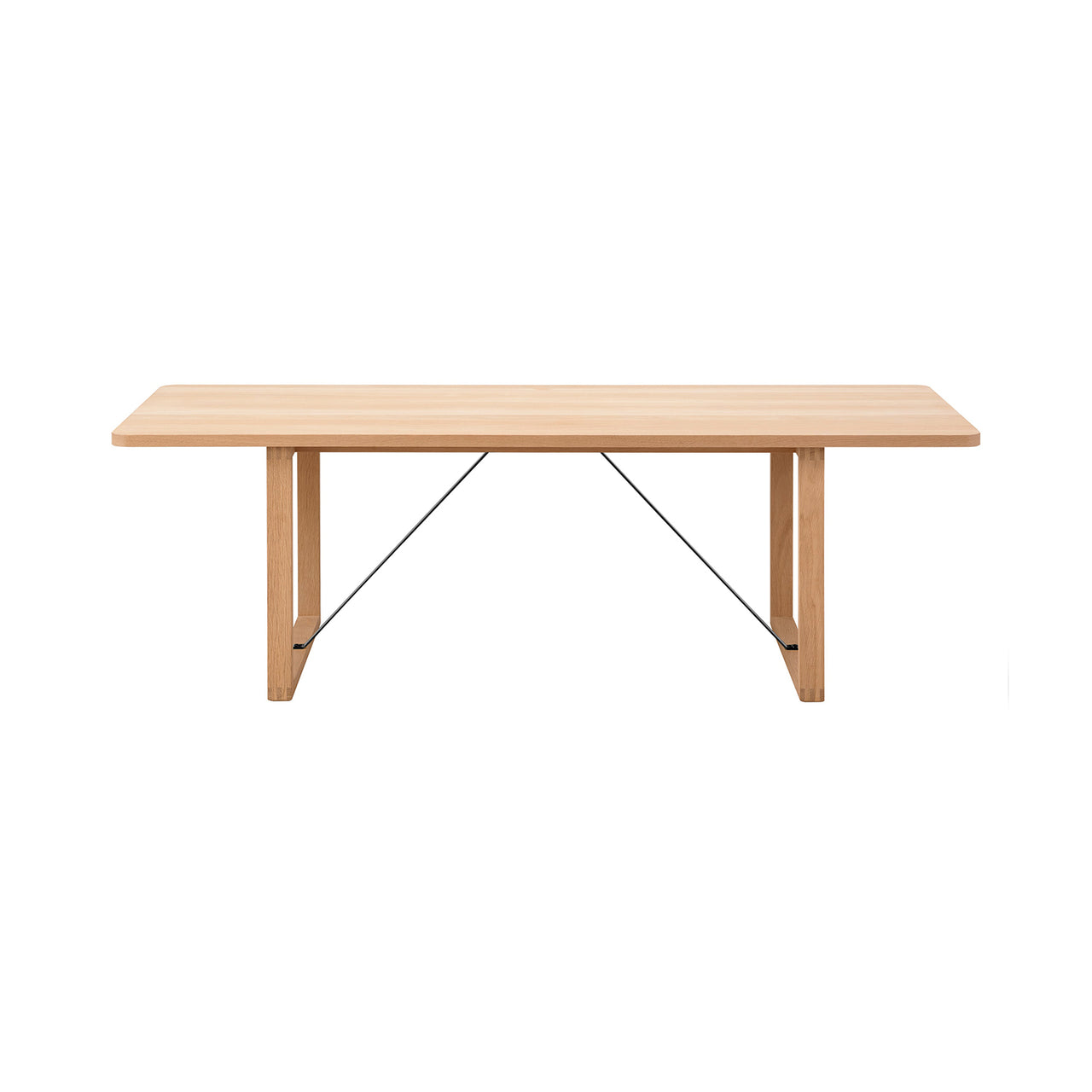 BM67 Coffee Table: Light Oiled Oak + Black