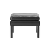 Mogensen 2202 Ottoman: Black Lacquered Oak