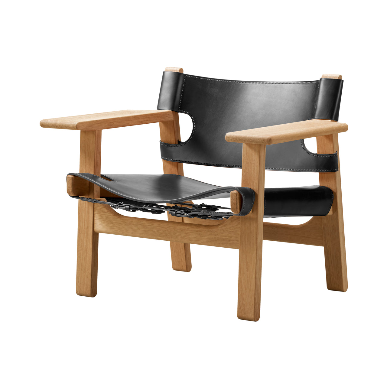 The Spanish Chair: Oiled Oak + Black