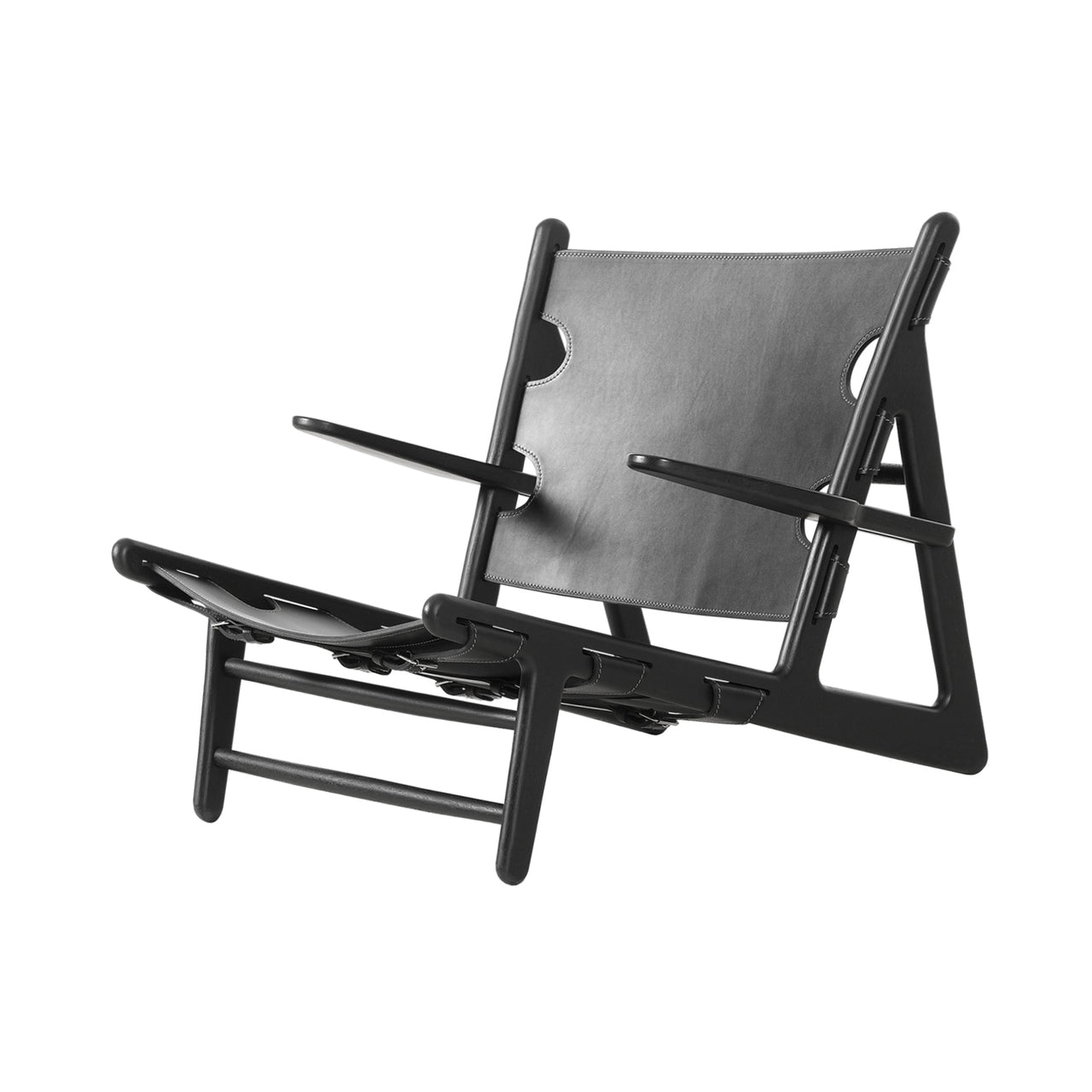 The Hunting Chair: Black Lacquered Oak + Black