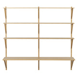 BM29 Shelf: 2 Wide + 3 Shelves + With Desk + Oak