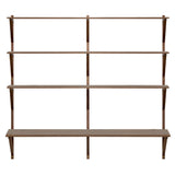 BM29 Shelf: 2 Wide + 3 Shelves + With Desk + Walnut