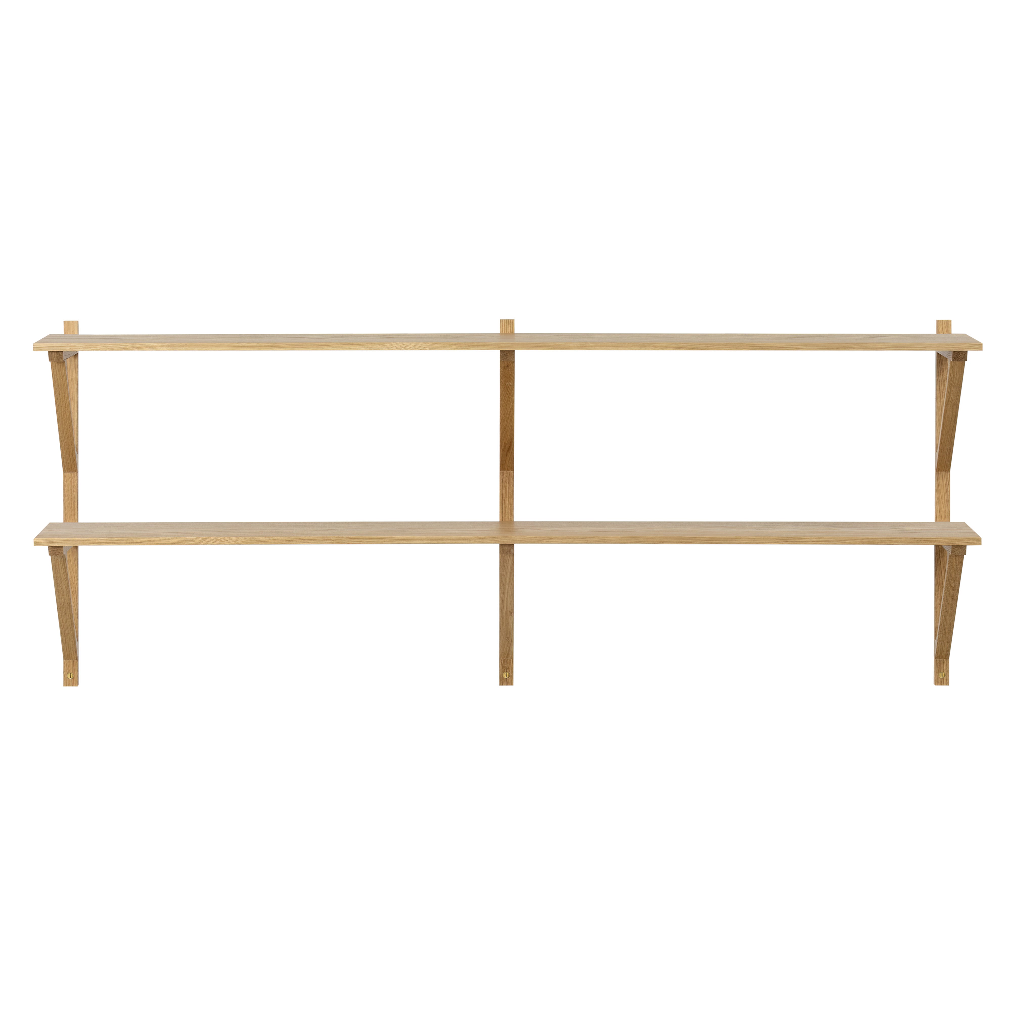 BM29 Shelf: 2 Wide + 2 Shelves + Without Desk + Oak