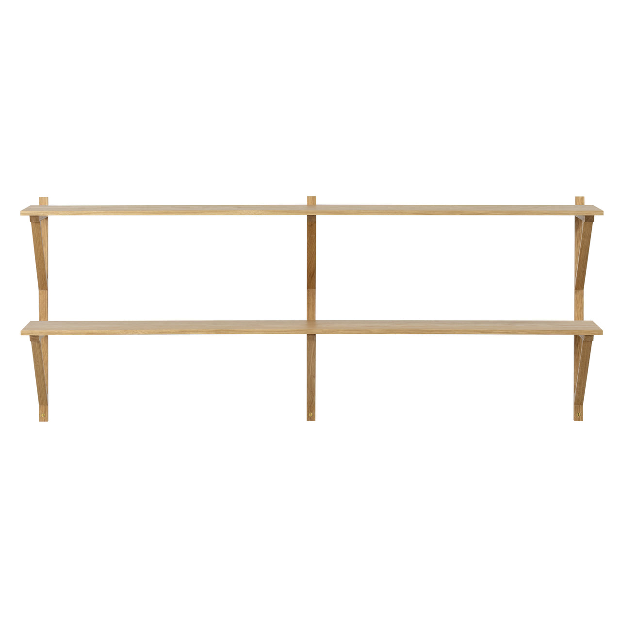 BM29 Shelf: 2 Wide + 2 Shelves + Without Desk + Oak