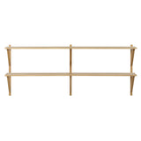 BM29 Shelf: 2 Wide + 2 Shelves + Without Desk + Oak