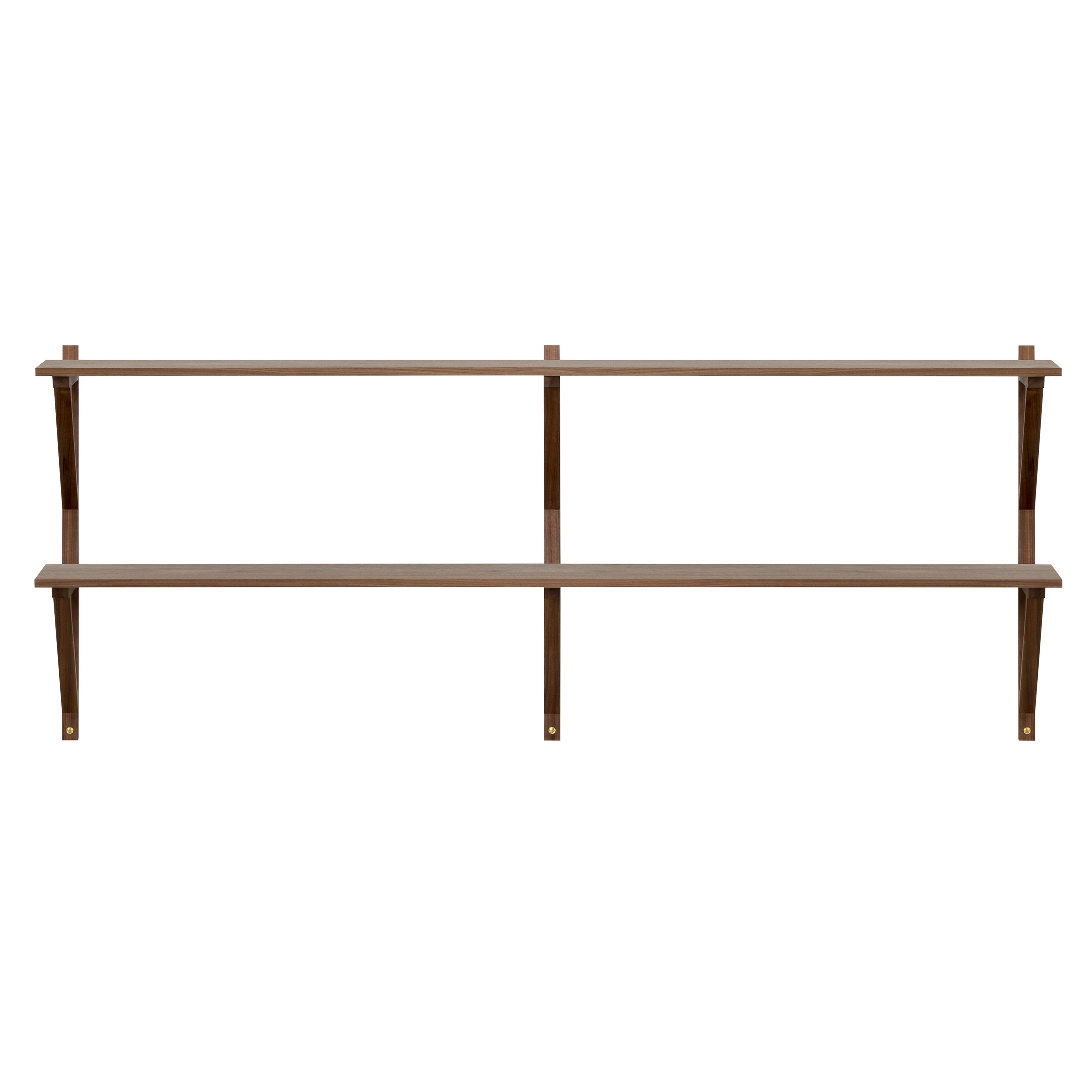 BM29 Shelf: 2 Wide + 2 Shelves + Without Desk + Walnut