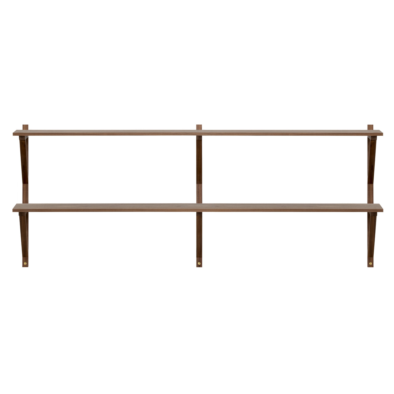 BM29 Shelf: 2 Wide + 2 Shelves + Without Desk + Walnut