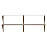 BM29 Shelf: 2 Wide + 2 Shelves + Without Desk + Walnut