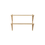 BM29 Shelf: 1 Wide + 2 Shelves + Without Desk + Oak