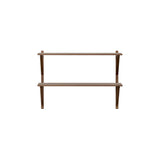 BM29 Shelf: 1 Wide + 2 Shelves + Without Desk + Walnut