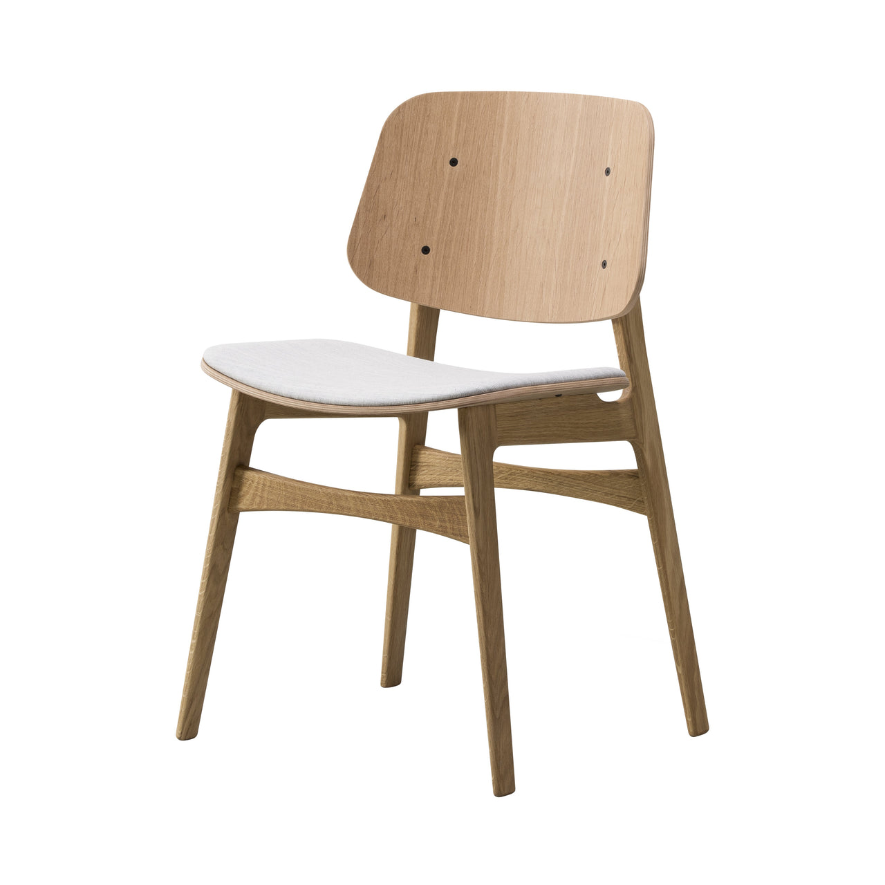 Søborg Chair: Seat Upholstered: Oiled Oak