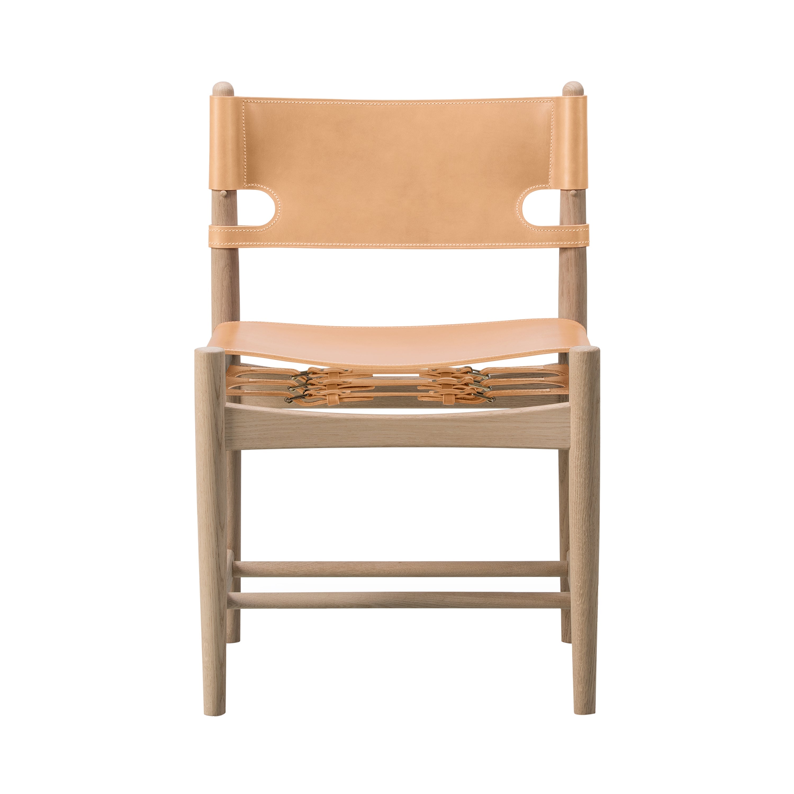 The Spanish Dining Chair: Without Arm + Soaped Oak + Natural