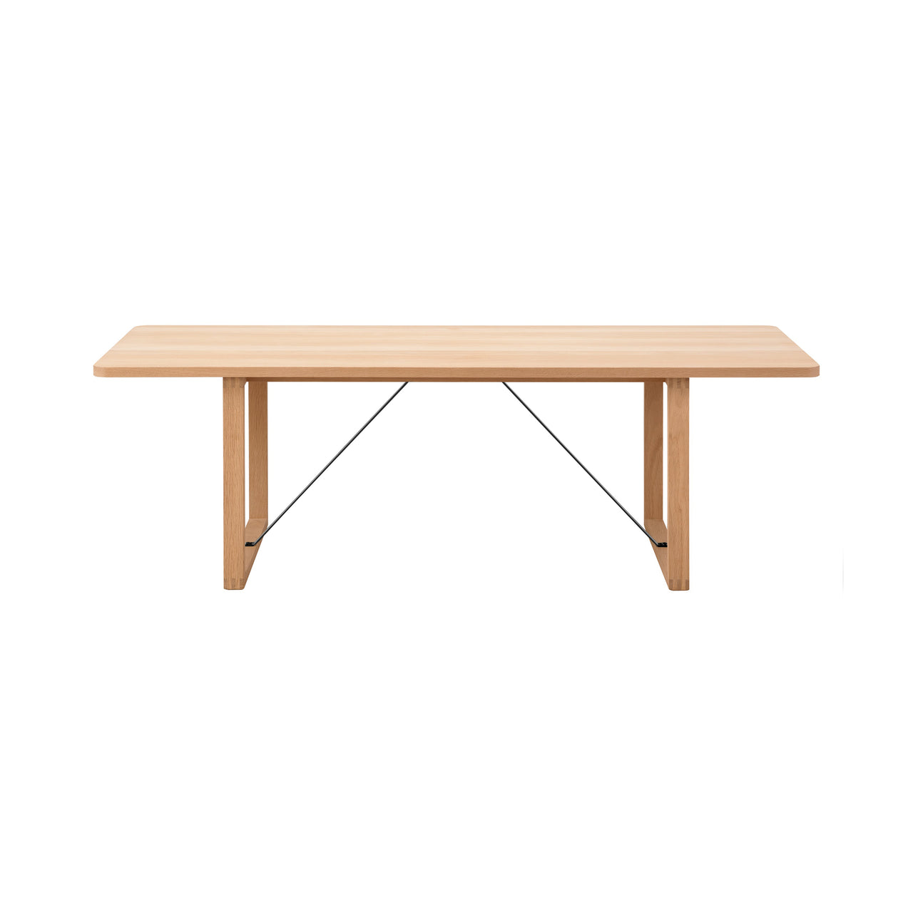 BM67 Coffee Table: Light Oiled Oak + Black