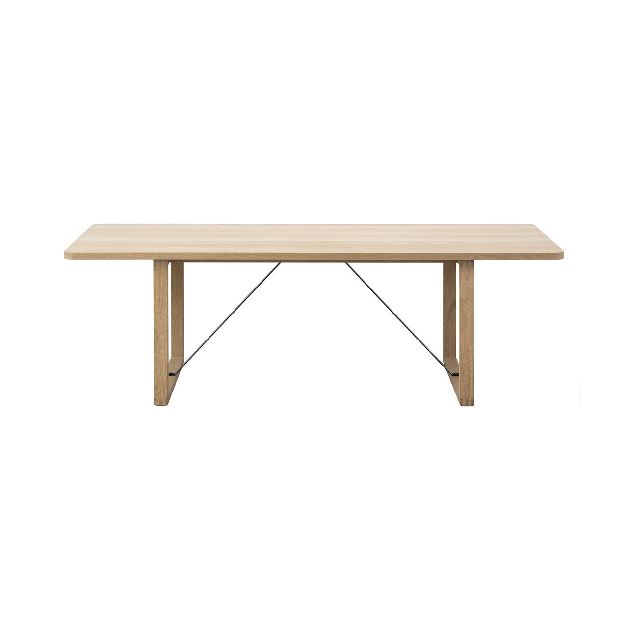 BM67 Coffee Table: Soaped Treated Oak + Black