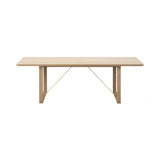 BM67 Coffee Table: Soaped Treated Oak + Brass
