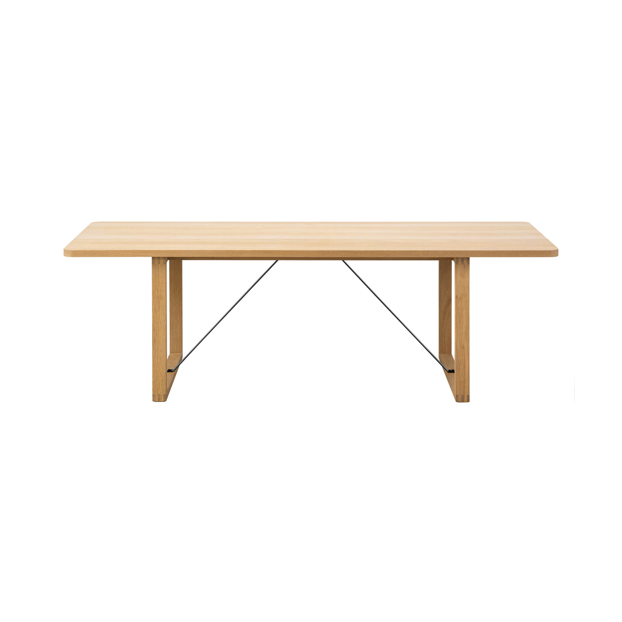 BM67 Coffee Table: Oiled Oak + Black