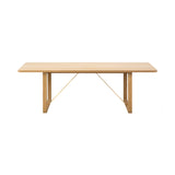 BM67 Coffee Table: Oiled Oak + Brass