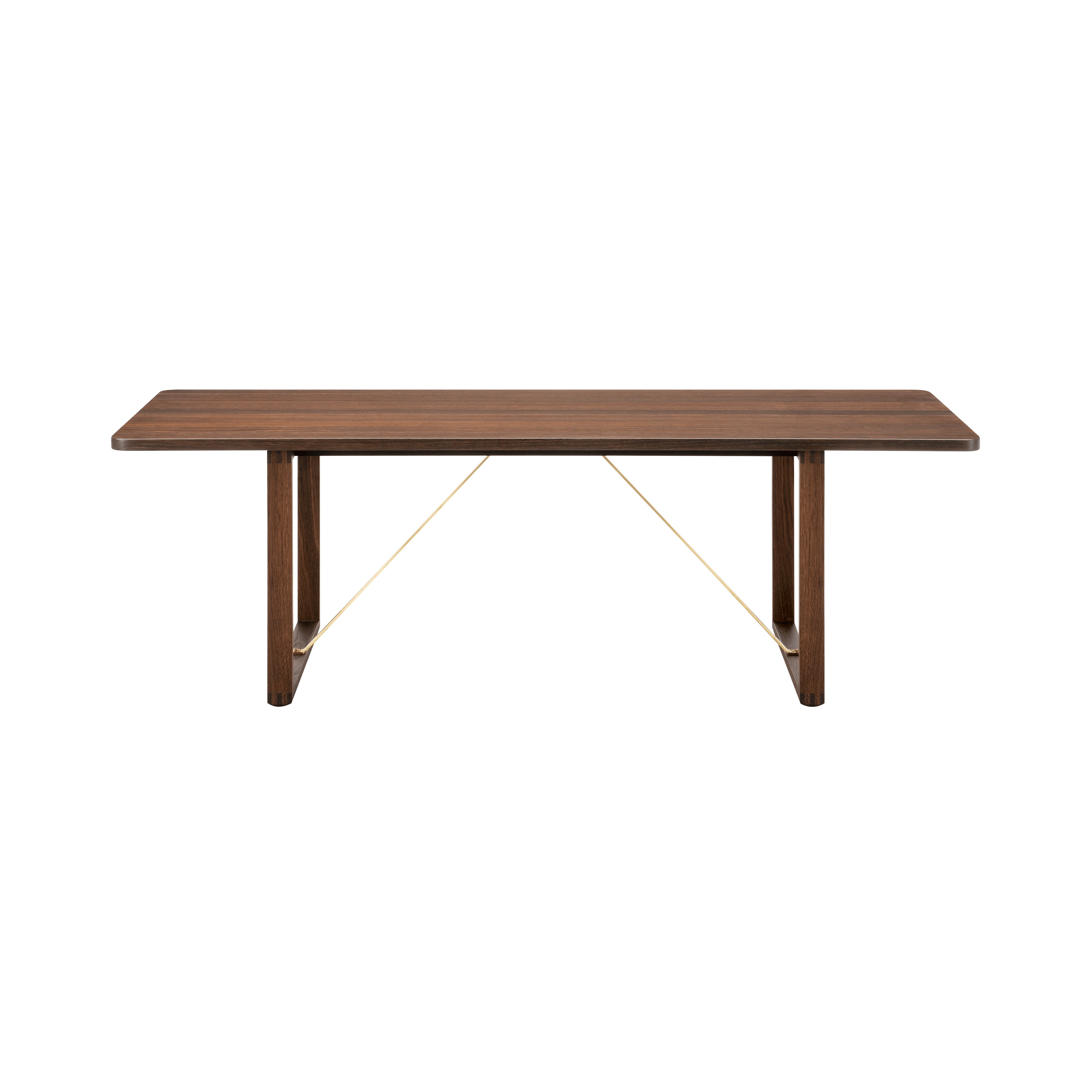 BM67 Coffee Table: Smoked Oiled Oak + Brass