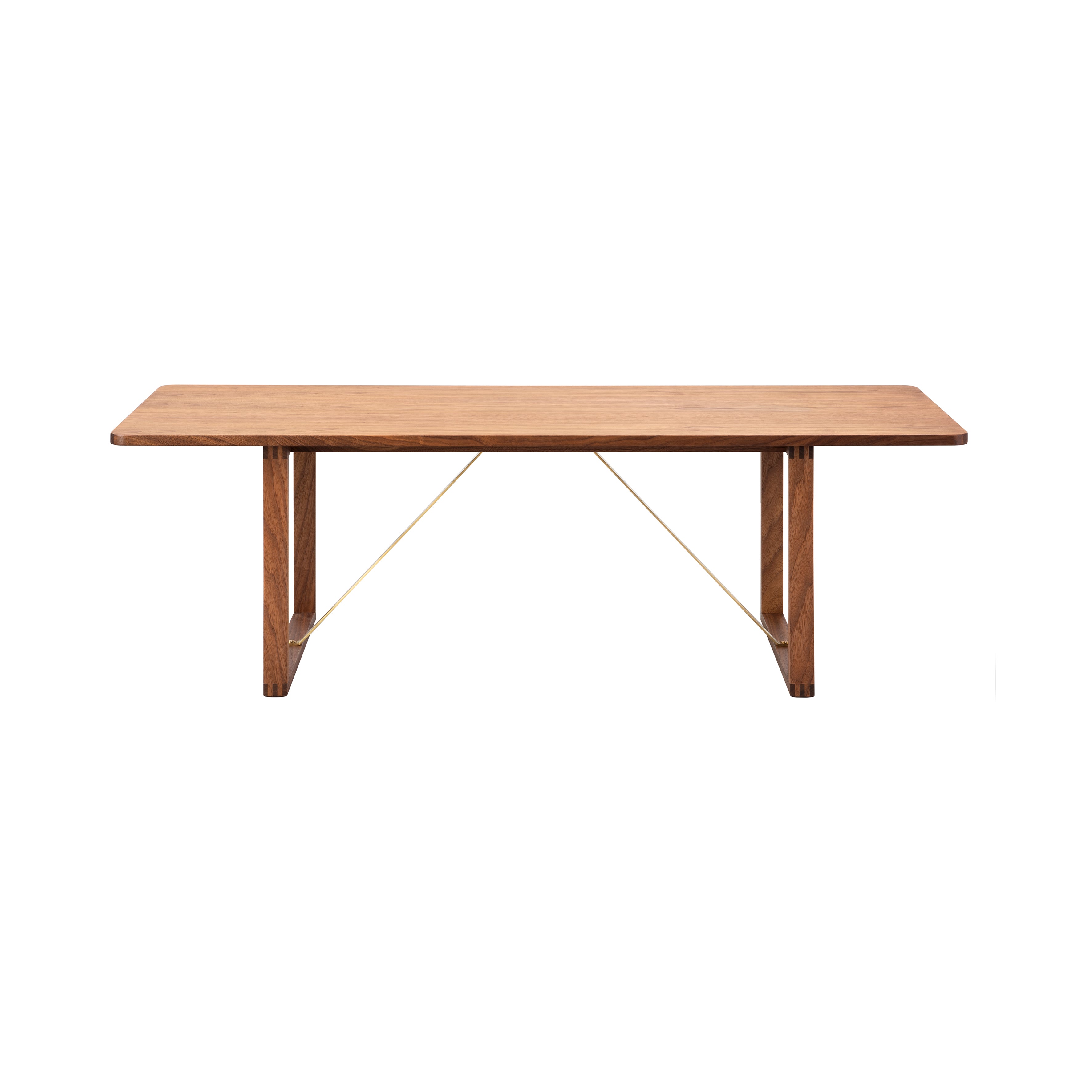 BM67 Coffee Table: Oiled Walnut + Brass