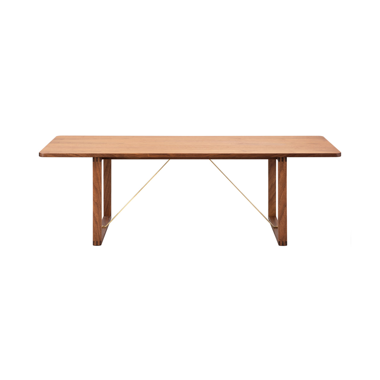 BM67 Coffee Table: Oiled Walnut + Brass