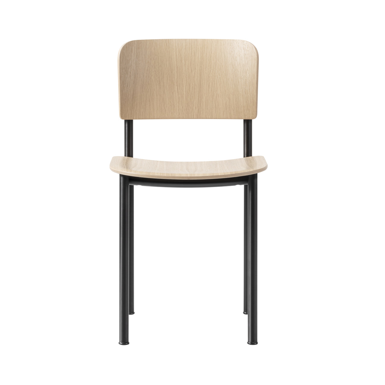 Plan Chair: Lacquered Oak + Black