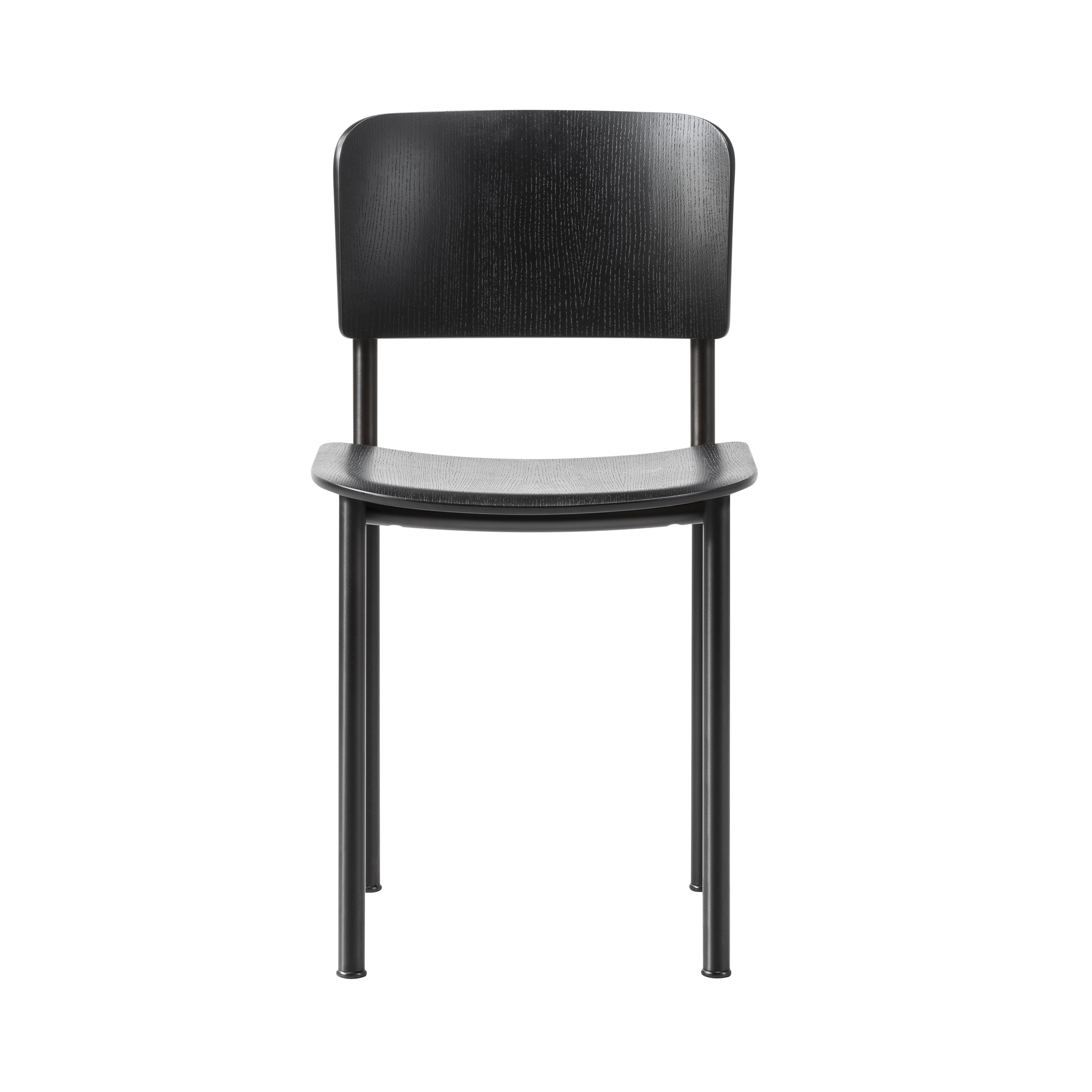 Plan Chair: Black Lacquered + Black