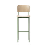 Plan Bar + Counter Stool: Bar + Oak Lacquered + Modernist Green