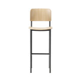 Plan Bar + Counter Stool: Bar + Oak Lacquered + Black